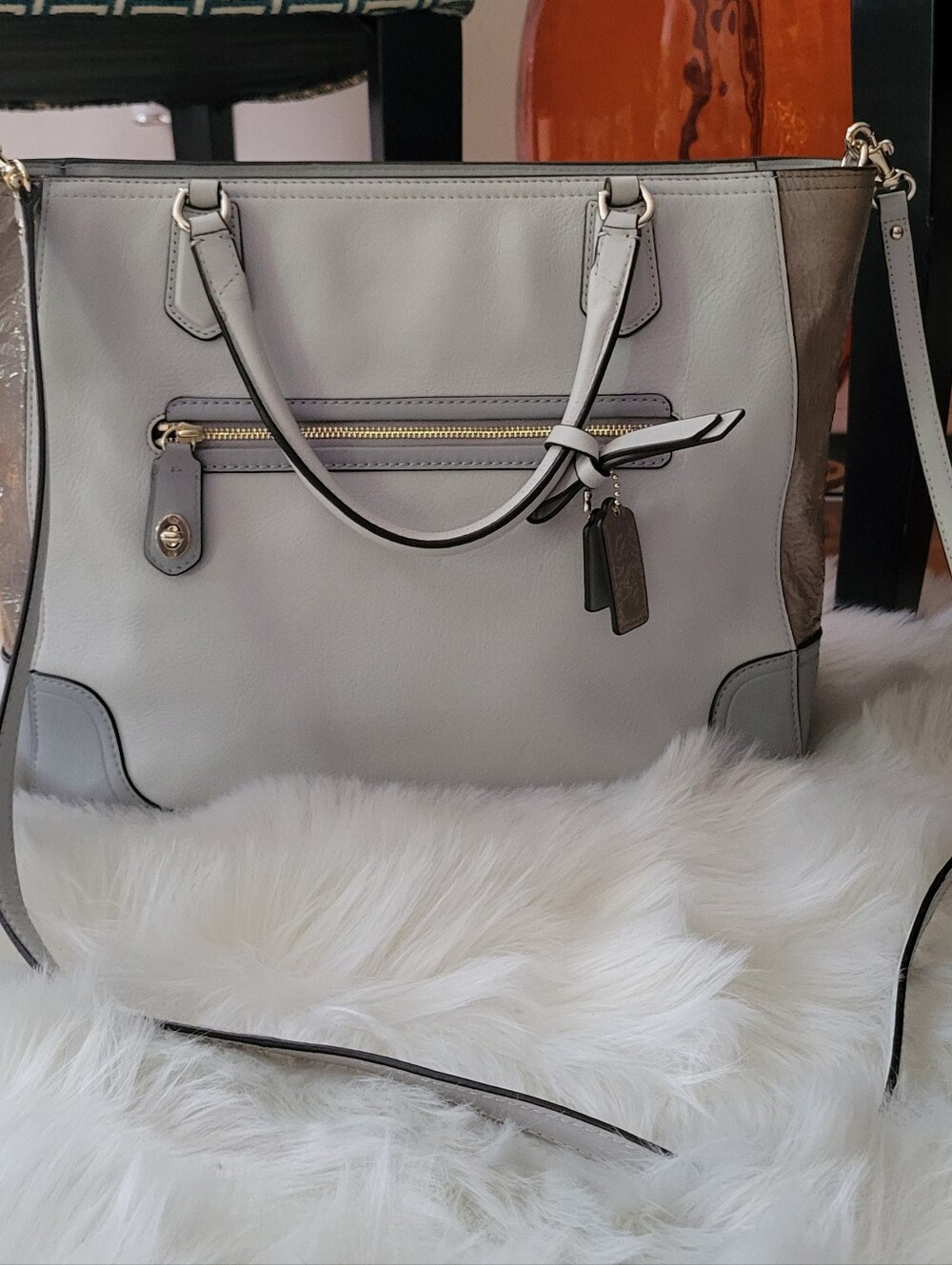 Coach leather handbag